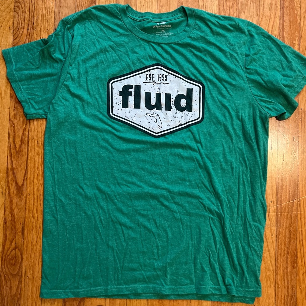 Fluid Florida Green Short Sleeve Tees Vibrant Cotton Comfort